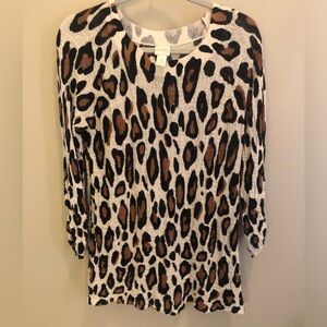 Chicos leopard print top